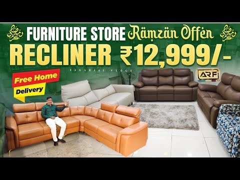 Furniture Shop Ramzan Special Offer 💥 | Recliner ₹12,999/- Only | Sofa Set | Dining Table Offer