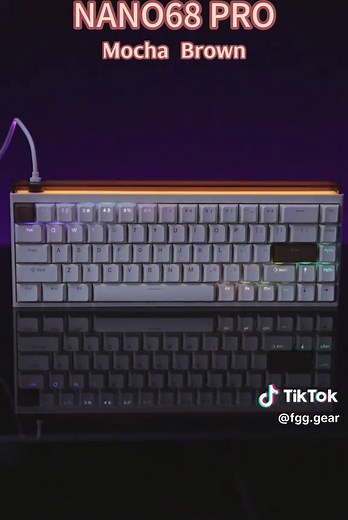 FGG NANO68 PRO: Mocha Elegance in Every Keystroke