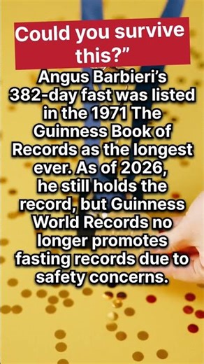 Longest Fast in History 😳