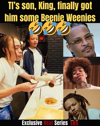 TI’s son, King, finally got him some Beenie Weenies #ti #king #domani #rapbeef | Exclusive Heat Series