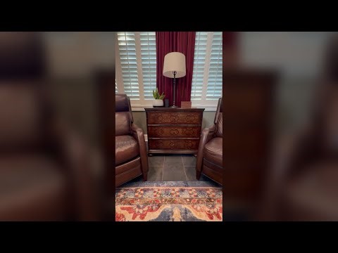 Hooker Furniture Hooker Furniture Charleston Three-Drawer Wood Nightstand in Cherry Brown Nightstand