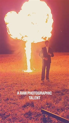 Art Inspired Images by Rayn on Instagram: "Every pyro legend has an origin story… and this is Eli’s. Suit on. Igniter in hand. Fireball behind him like it’s just another Tuesday.🔥 Welcome to his official BTS debut. Are you team Fireball 🔥 or Team Fireworks 🎇 And MASSIVE shoutout to Adam and Matt as our Licensed and Trained Professional Pyro and Safety Team. DO NOT TRY THIS AT HOME. . . . #PyroLife #PyroCrew #FuturePyro #FireEffects #SpecialEffects #BehindTheScenes #Explosions #PyroFamily #Boo