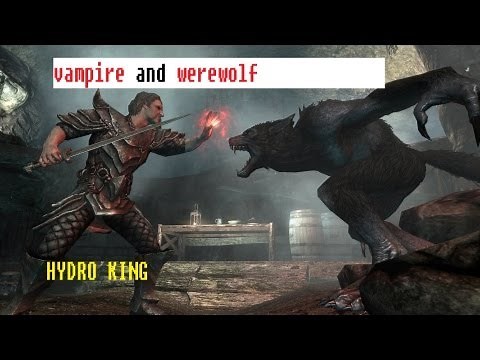 SKYRIM: Dawnguard how to become a VAMPIRE LORD and WEREWOLF Hybrid