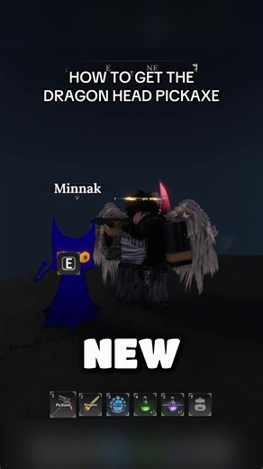 Dragon Head Pickaxe | #fyp #roblox #theforge #update #tutorials | dragon pickaxe the forge