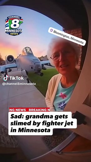 Grandmother Finds A-10 Fighter Jet in Driveway