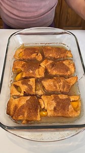 grandma's peach dumplings yummy peaches in crescent rolls baked into scrumptious dumplings, just like grandma used to make! thanks for watching! this video was produced by Network Media and Jacky P | Jacky’s Kitchen