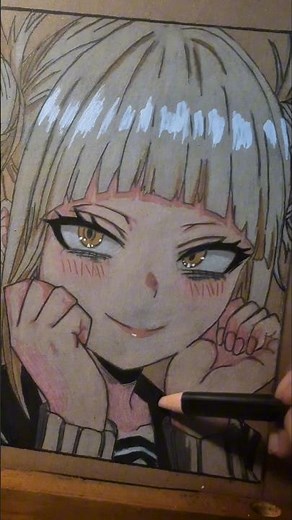 Drawing Toga Himiko Face Cute #shorts #myheroacademia #himikotoga