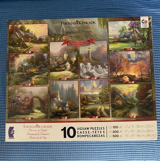 Thomas Kinkade Collector's Edition Puzzle Set - 10 Scenes NIB - Etsy