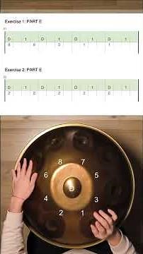 Handpan Tutorial, Exercise for Hang Massive-Once Again Part E, D Kurd, Learn with Kristina Savkova