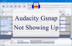 4 Reasons And Solutions For Audacity Gsnap Not Showing Up - CMUSE
