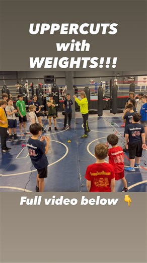 Coach Mike teaches Boxing Technique with weights!!! #shorts