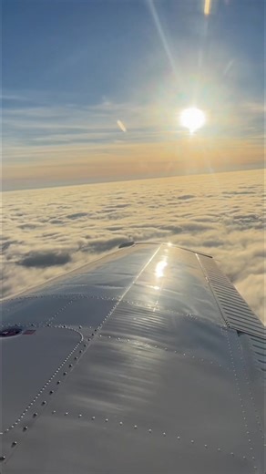 1.5K views · 53 reactions | A beautiful evening flight on top of the cloud layer. #ppl #ppltraining #ppl2025 #pilotlifestyle #pilotsofinstagram #piloteyes | Carlisle Flight Training | Facebook