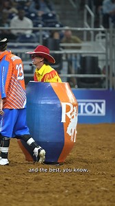 For the first time in more than 30 years, RodeoHouston welcomed a new rodeo clown inside the barrel. John Harrison is the new rodeo barrelman. He succeeds Leon Coffee, who retired from the barrel last year. 📸: Jason Fochtman and Brett Coomer / Houston Chronicle photographers | Houston Chronicle