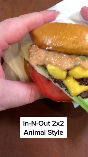 In-N-Out Burger: Homemade 2x2 Recipe with Burger Spread