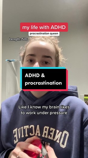 My life with ADHD = I am a procrastination queen and apparently I only work under intense and overwhelming pressure.. the joys. Least I did one thing and earnt a break 😂#adhd #adhdinwomen #adhdprocrastination #adhdpressure #adhdprobs #neurospicy