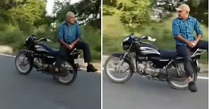Hero Splendor guy’s backseat riding stunt on public roads is plain risky