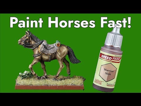 [SPEEDPAINTING HORSES] Fast & Easy Technique for Miniature Wargaming, Napoleonic & Fantasy Dioramas