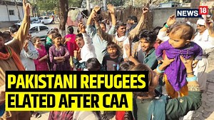 Pakistani Hindu refugees in Delhi celebrate after implementation of CAA Yash Goyal speaks with the minority refugees who saywhat Arvind Kejriwal is doing is wrong, thank PM Modi and Amit Shah #CAARules #CitizenshipAmendmentAct #Delhi | News18 | Facebook