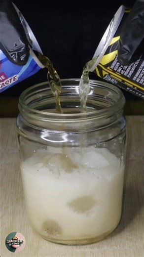 ⚡️ ASMR: Dual Fizz Soft Drink Pour! 🧊🍷 #shorts #asmrfood