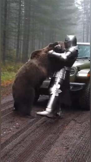 When a Medieval Warrior Faces a Real Bear in the Forest 😱 Bear Vs Man