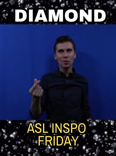 The pain of falling diamonds. When a diamond is shattered and becomes smaller, it becomes even brighter. Is that experience what I lost -- or what I gained? This is the fourth video of a series: ASL Inspiration Friday! #ASLinspirationFriday IMAGE DESCRIPTION: A white man is standing in front of a blue wall. The top and bottom of the screen show falling diamonds. The title says
