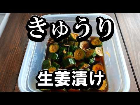 手が止まらない！キュウリの生姜漬けの作り方