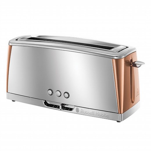 Buy Russell Hobbs 24310 Luna Long Slot 2 Slice Toaster - Copper | Toasters | Argos