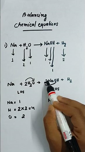 Balancing chemical equation? sodium + water =? 🧪🧪🧫🧫