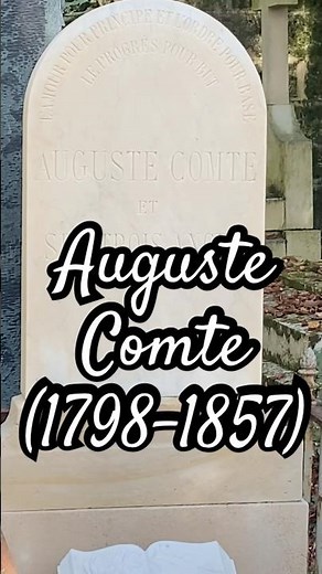 Auguste Comte (1798-1857) philosopher and sociologist. Tomb. Père Lachaise, Paris. Order and Prog...