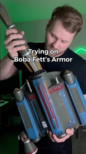 Trying on the All-in-One Boba Fett Cosplay! 🔥