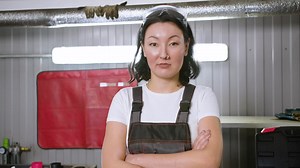 Free stock video - Woman putting hammer on the toolbox