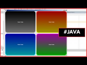 Java - How to Create JPanel With Gradient Background Color And Rounded Borders (4)