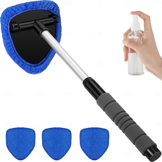 Durable Car Window Cleaner, Long-Lasting Design, Includes Spray Bottle and Microfiber Cloths for Efficient Ice Removal 2025