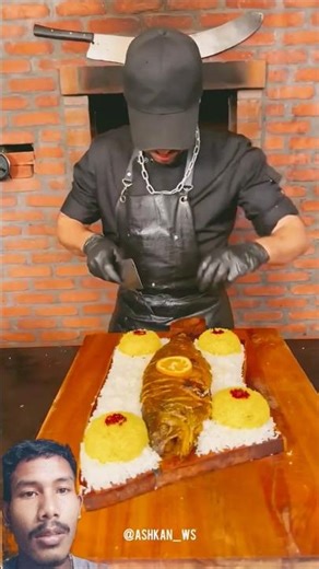 grilling seafood 😋 roasted inside the hool