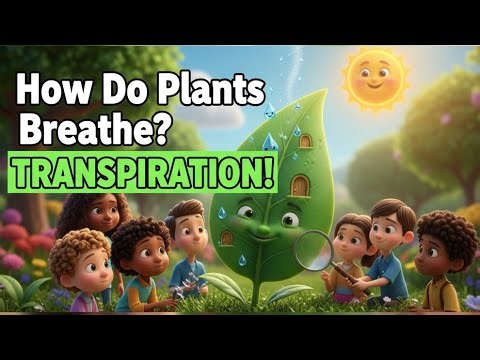 What is Transpiration? 🌳💧 How Plants Breathe Explained for Kids! | Fun Science!