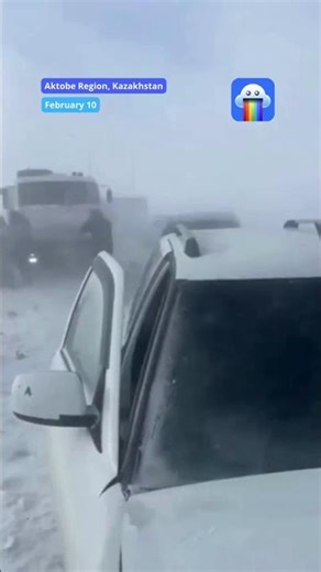 🚨❄️ Mass Traffic Accident in Kazakhstan 🇰🇿