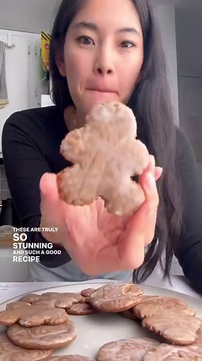 31K views · 34 reactions | The #1 favorite gingerbread from the gingerbread cookie bake off!! Looking much cuter than the first time I made them ✨ recipe from @tartinebakery (full review on my blog!) I still don’t own a cookie mold or patterned rolling pin to make these properly—let me know if you have any clever hacks for getting the design in! #Gingerbread #gingerbreadcookie #gingerbreadcookies #holidaycookies #holidaybaking | The Pancake Princess | Facebook