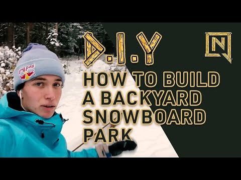 HOW TO BUILD A SIMPLE BACKYARD SNOWBOARD PARK | DIY Parks with Marcus Kleveland