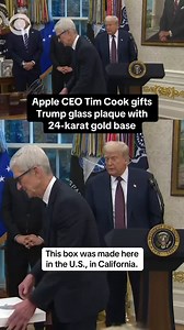 81K views · 1.1K reactions | Apple CEO Tim Cook gifted President...