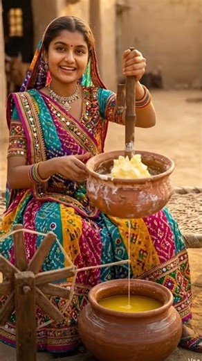 Desi machine to extract butter from milk #deshijugad #deshimashin #trendingshirt