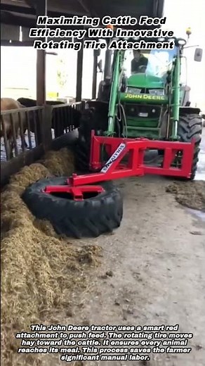 Maximizing Cattle Feed Efficiency With Innovative Rotating Tire Attachment