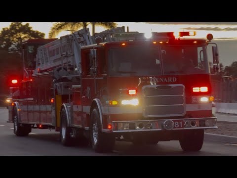 *STRUCTURE FIRE RESPONSE* Engine 81 & Truck 81 Responding Code 3