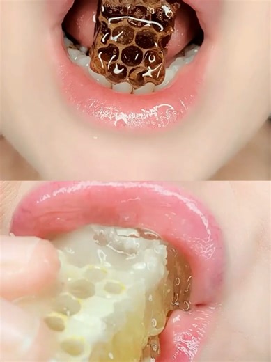 Satisfying Honeycomb Eating Sounds ASMR