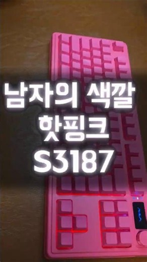 남자라면 핫핑크지! 독거미 s3187 리뷰 #독거미키보드 #키보드리뷰 #키보드추천