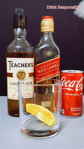 whisky -Red label & Teachers. #cocktail #whiskey #bartender #drink #partydrinks #shorts #shortvideo