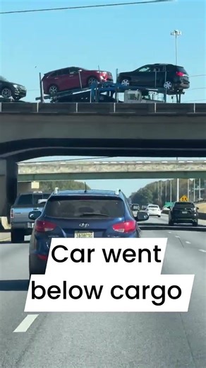 Car went below cargo