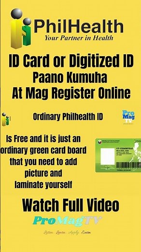 Paano Kumuha Ng Philhealth ID or Digitzed ID At Paano Mag Register Online #philhealthid