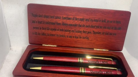 Engraved Wooden Pen, Engraved Rosewood Pen Set: Personalized Maple Wood Pen Box - Etsy