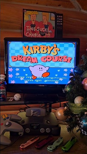 Kirby's Dream Course NES 1994 on the Game Stick Lite Retro Gaming Console 🎮🕹💖