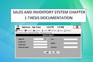 Sales and Inventory System Chapter 1 Thesis Documentation